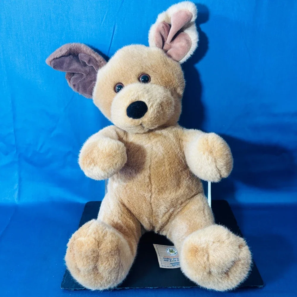 Build-A-Bear Vintage Tan Puppy Dog Plush Brown Floppy Ears 14